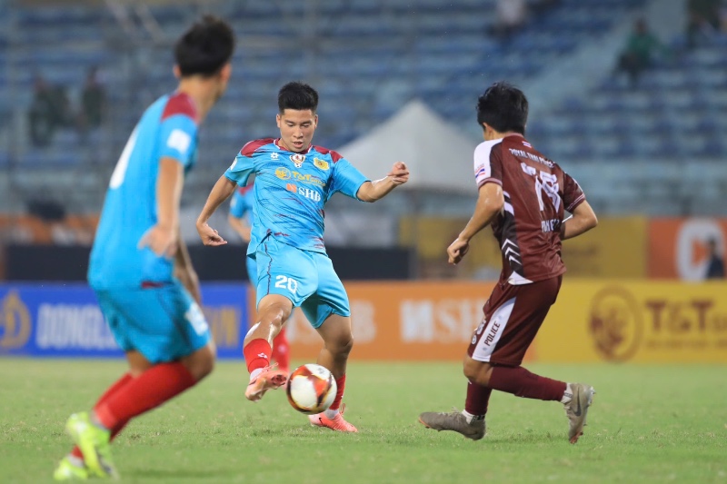 Doi CAND Viet Nam I hoa Thai Lan 0-0. Anh: Minh Dan