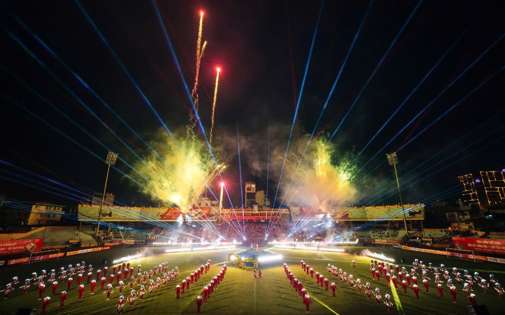 Opening ceremony of the 2025 ASEAN Police and Police Football Tournament.