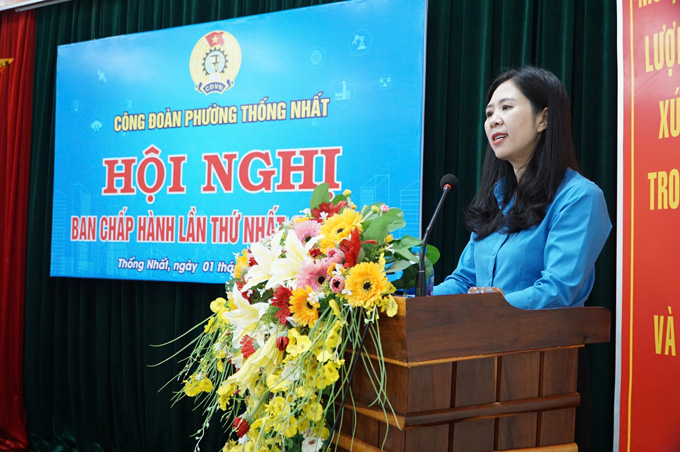 Ba Truong Thi My Le – Chu tich Cong doan phuong Thong Nhat (tinh Gia Lai). Anh: Thanh Tuan