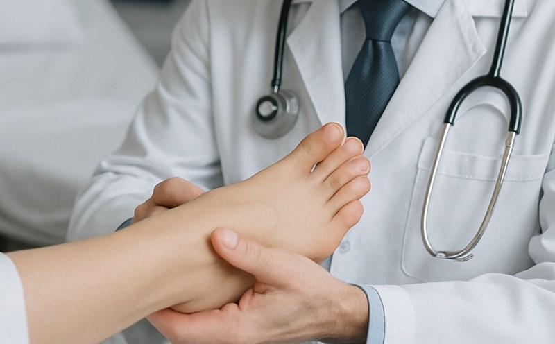 Some unusual signs in the legs warn of the risk of varicose veins. Graphic photo: Dong Phuong.