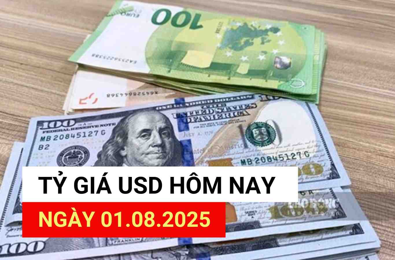 Taux de change USD aujourd'hui 1er août 2025.