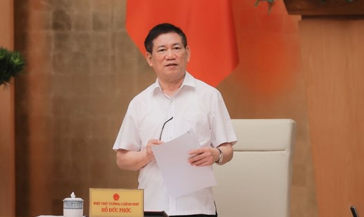 Phó Thủ tướng Chính phủ Hồ Đức Phớc cho biết, đang triển khai cơ cấu lại Ngân hàng SCB. Ảnh: VGP