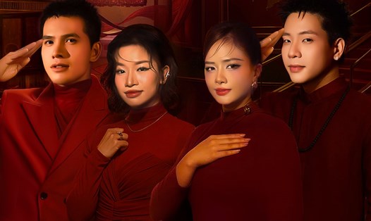 Quốc Thiên, Dương Hoàng Yến, Quân A.P, Lâm Bảo Ngọc. Ảnh: Ban tổ chức.