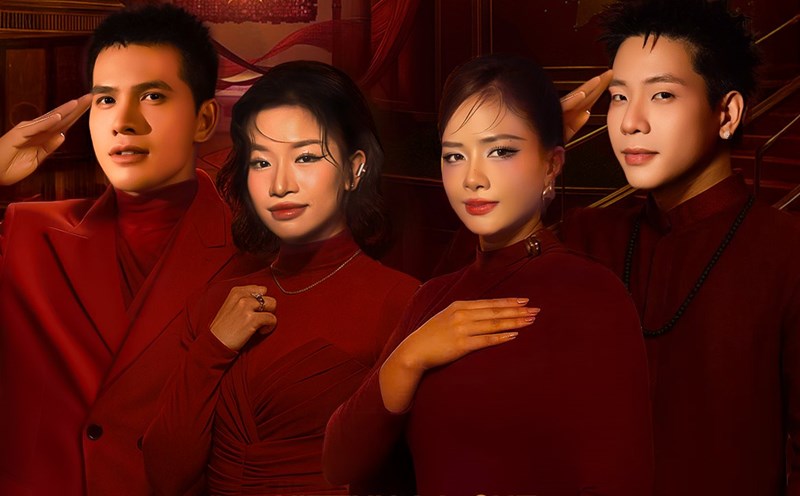 Quoc Thien, Duong Hoang Yen, Quan A.P, Lam Bao Ngoc. Photo: Organizing Committee.