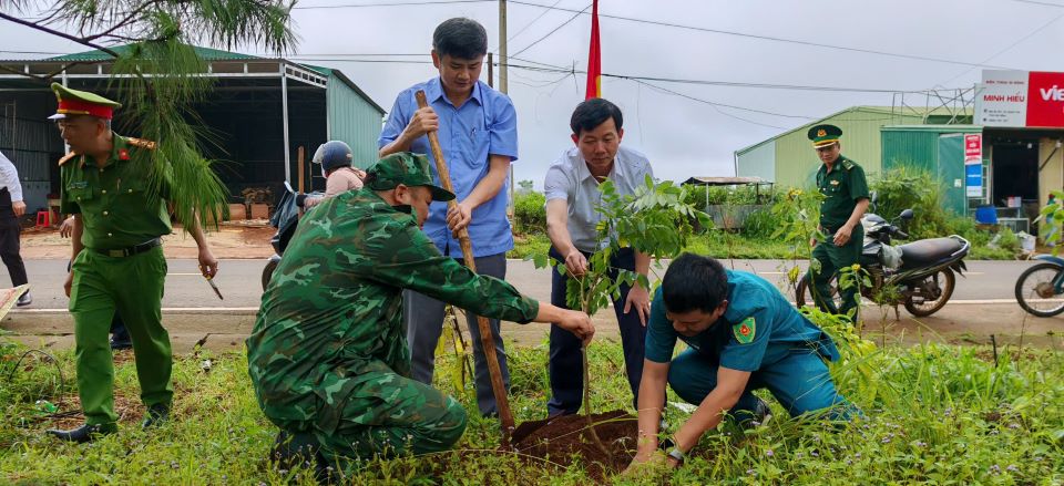 Phong trao trong cay xanh gop phan bao ve moi truong va ung pho voi bien doi khi hau. Anh: Bao Lam