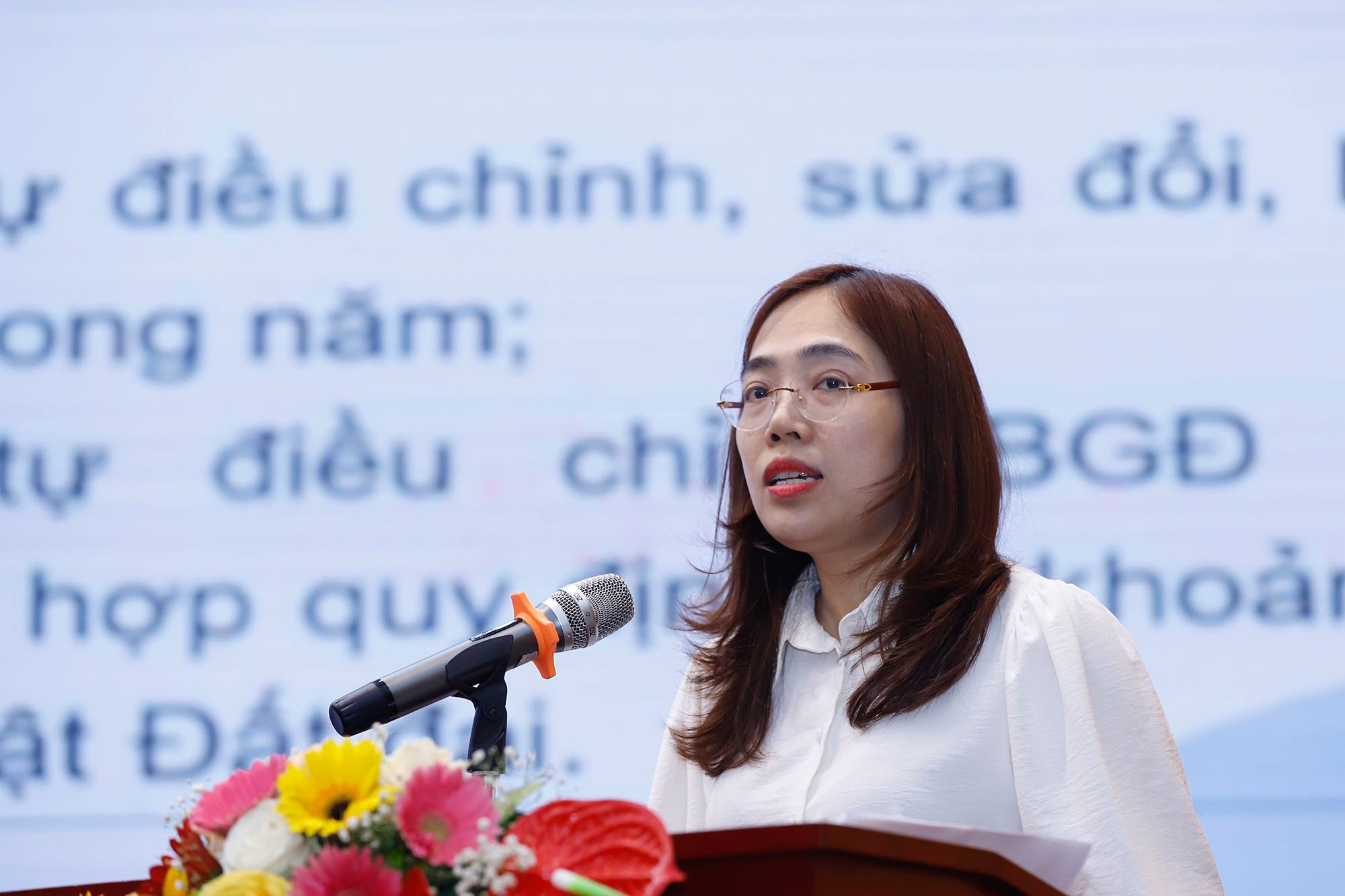 Nguyen Thi Minh Phuong - Pho phong Kinh te va Phat trien quy dat (Bo Nong nghiep va Moi truong). Anh: Khuong Trung