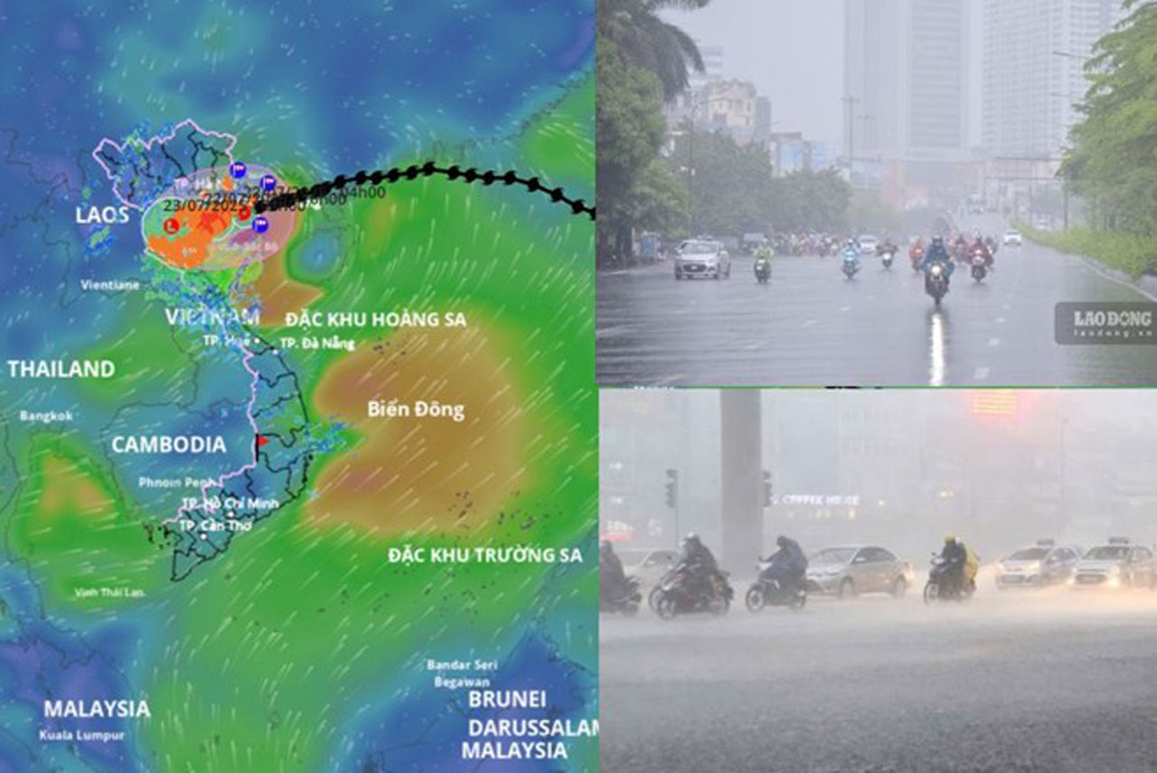 Forecast of storm trends, tropical depressions and heavy rain in August