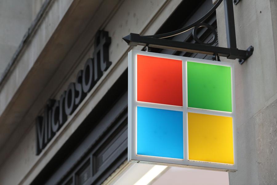 Logotipo de Microsoft. Foto: Xinhua