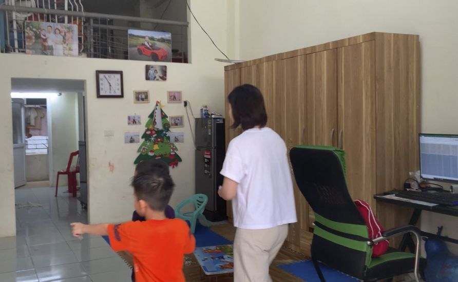 Ninh Binh성 Bao Minh 산업 단지 사회 주택 단지에 거주하는 노동자. 사진: Luong Ha