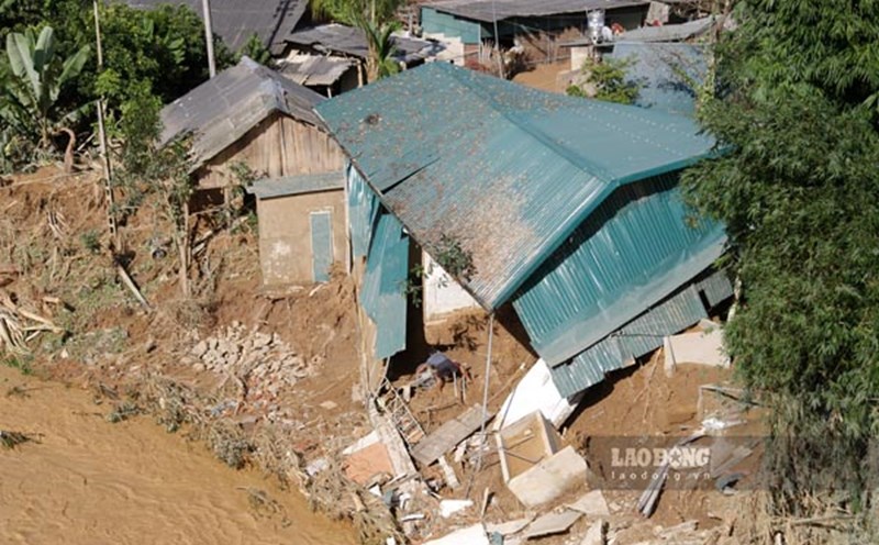 Floods and landslides in Suoi Lu village, Xa Dung commune, Dien Bien province. Photo: Quang Dat