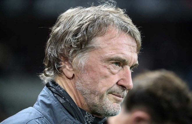 Sir Jim Ratcliffe is still struggling to revive Man United. Photo: AFP