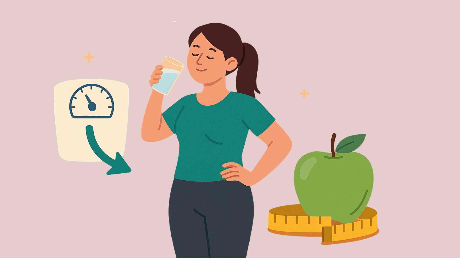 Drinking water before meals helps lose weight effectively. Graphic photo: Thai Anh