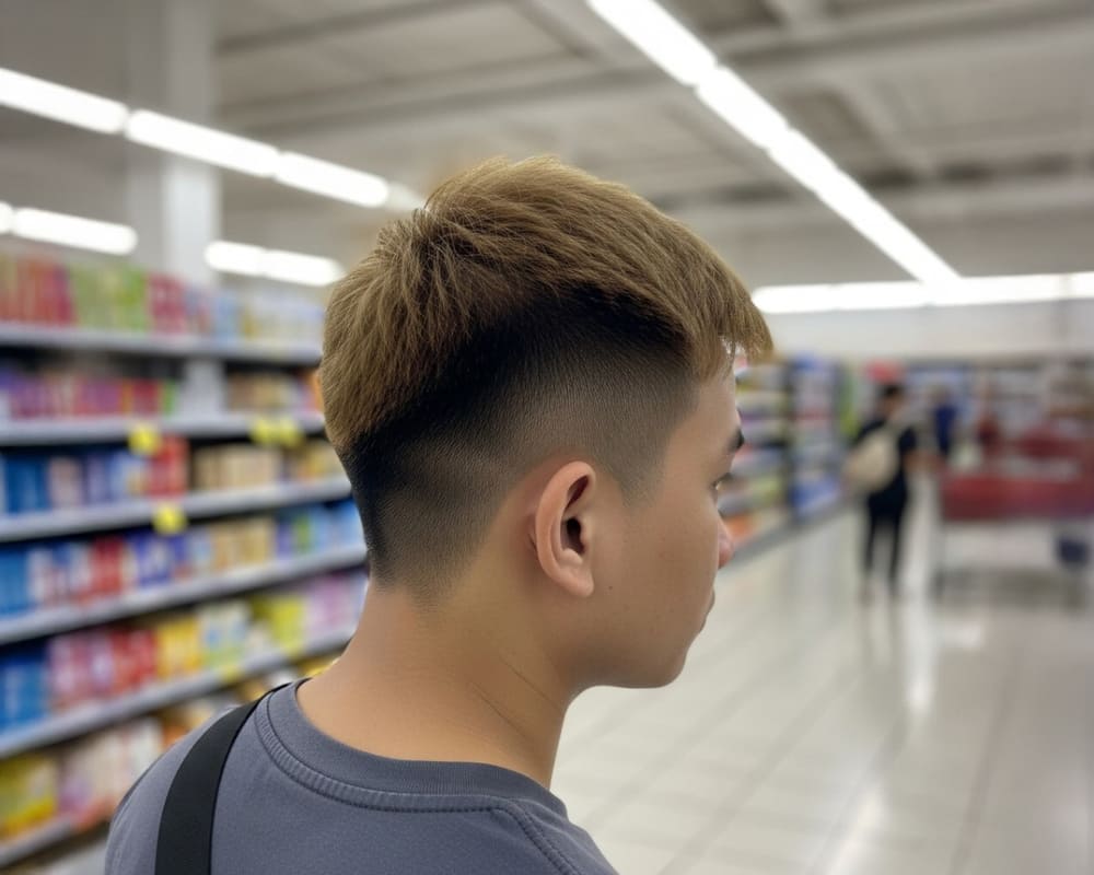 El color amarillo marron claro es muy adecuado para el peinado Crew Cut que actualmente esta de moda en los hombres. Foto: Tuan Dat