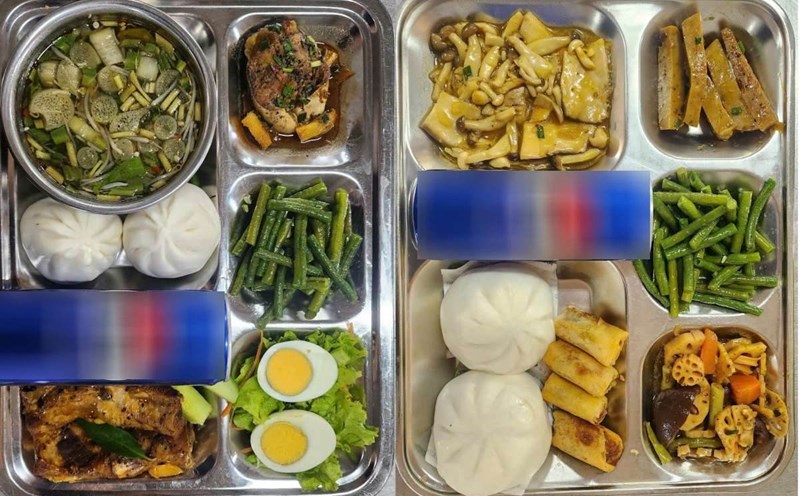 Meal portions at the Union Meal organized at Dong In Entech Vietnam Co., Ltd. Photo: Trade Union