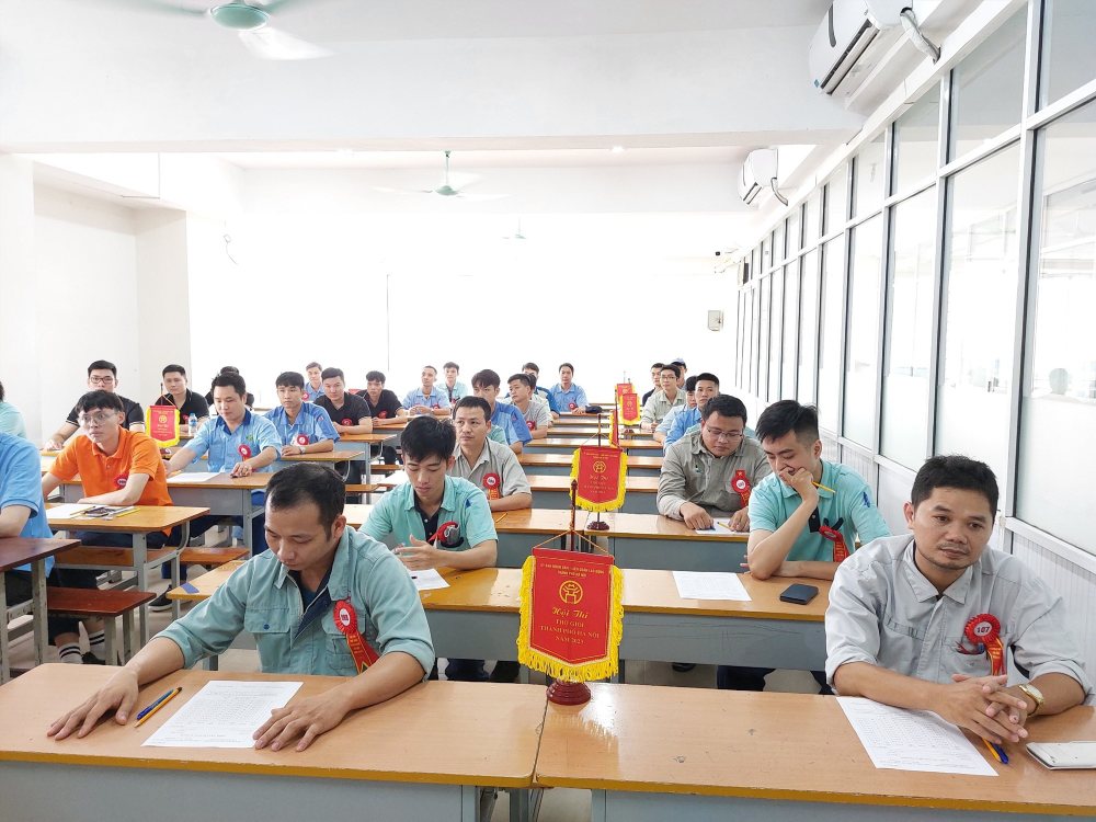 2023년 하노이시 우수 기술자 대회 참가자. 사진: Ngoc Anh