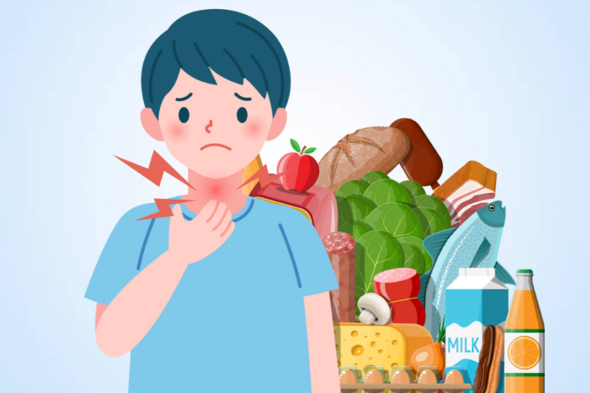 Foods that can cause a sore throat after eating. Graphics: Thien Nhan