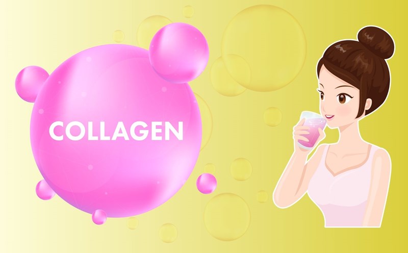 Choosing a healthy lifestyle helps increase collagen in the body. Graphics: Dinh Dinh