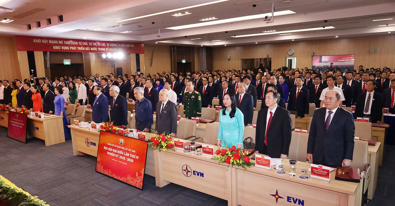 Dai hoi Dang bo Tap doan Dien luc Viet Nam. Anh: EVN