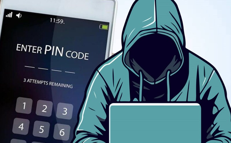 The importance of PIN code and lock the screen on mobile devices. Graphics: Thien Nhan