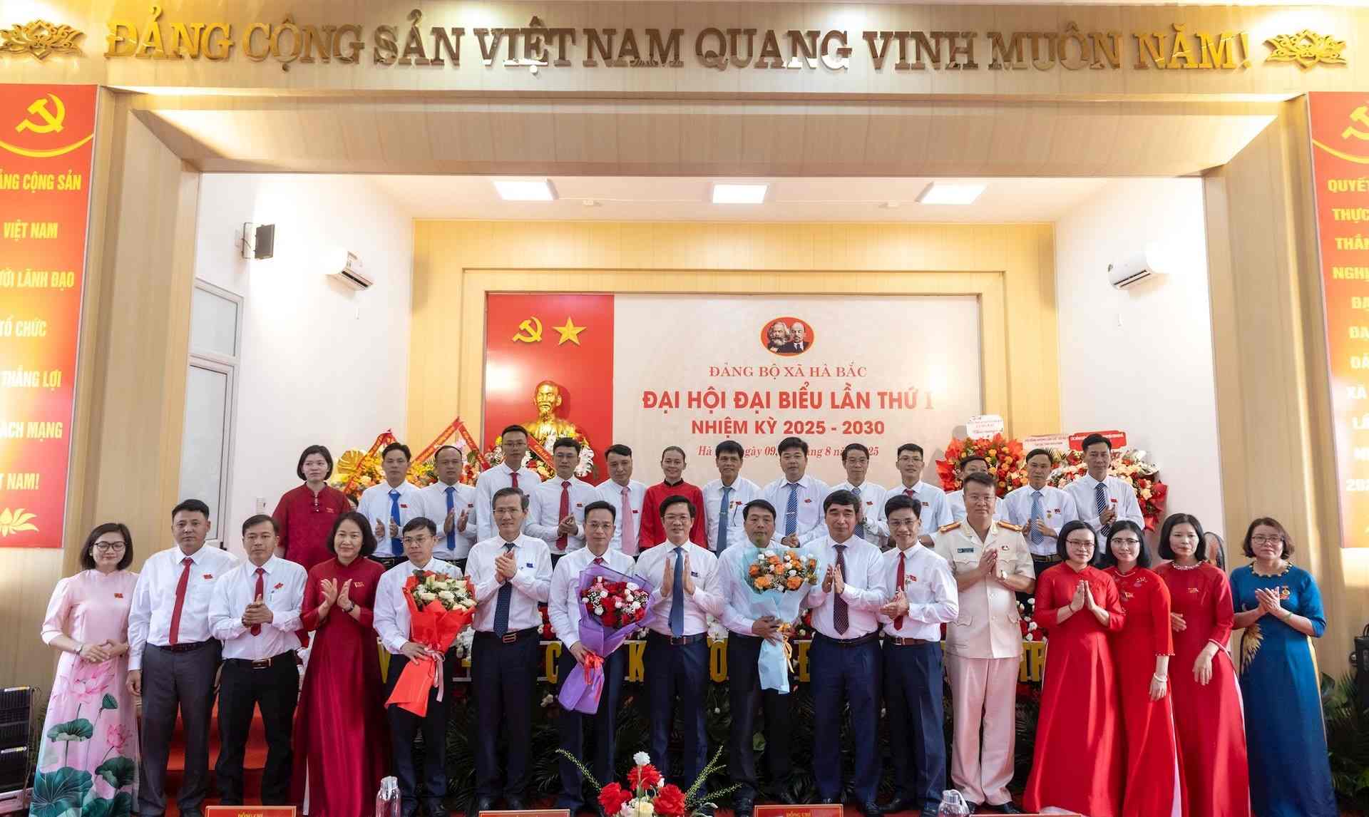 Ban Chap hanh Dang bo xa Ha Bac nhiem ky 2025 - 2030. Anh: Hai Minh