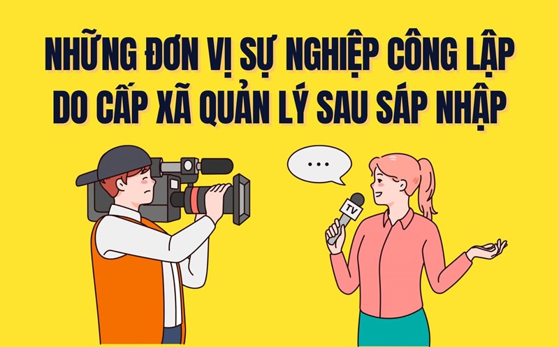 Public service units are directly managed by the commune level after the merger. Graphics: Tra My