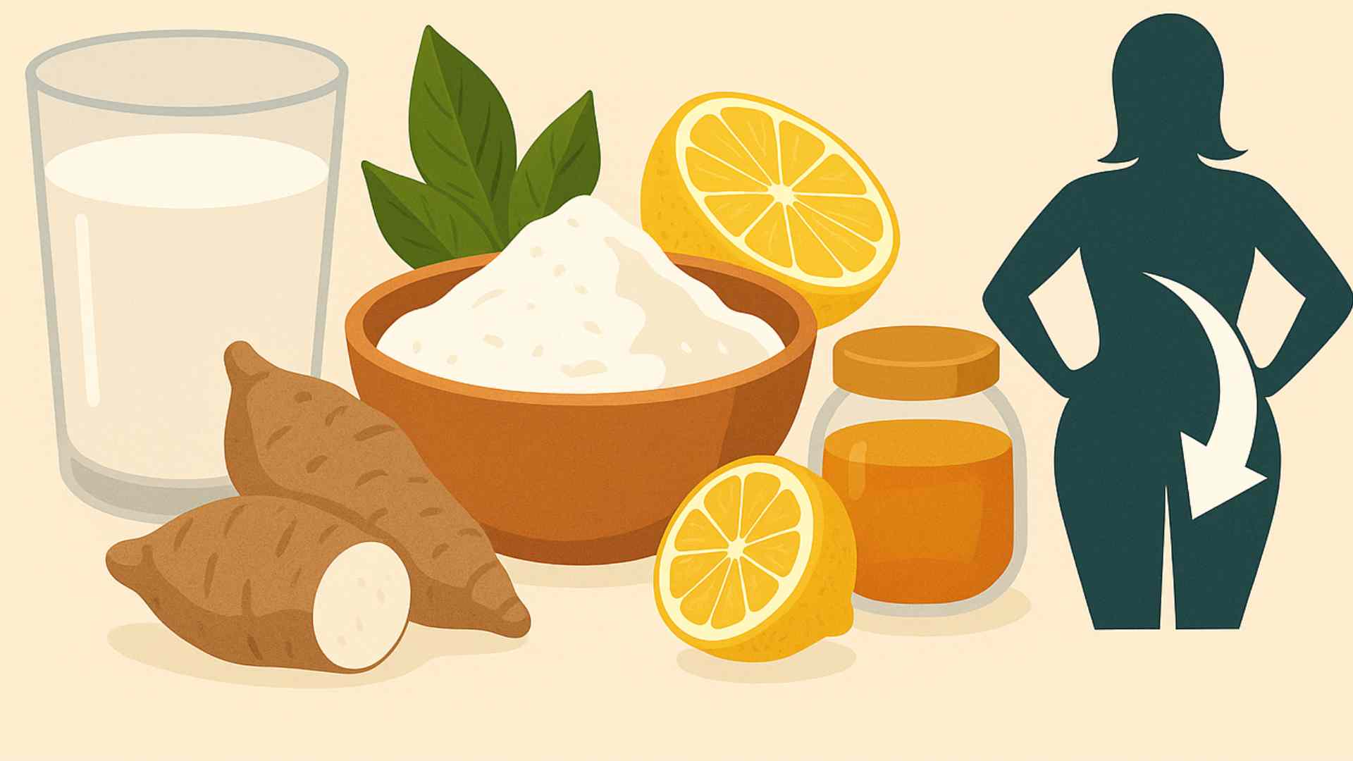 Lose weight quickly and safely with kudzu powder. Graphic photo: Hoang Loc