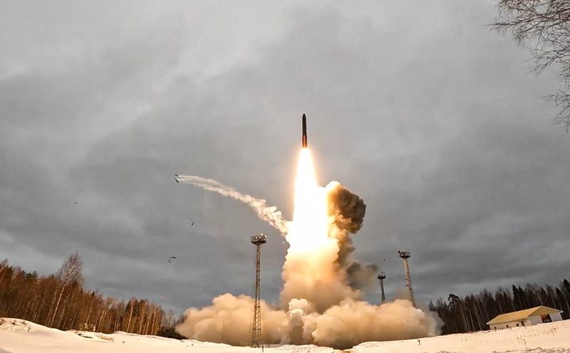 A test launch of Russia's Yars intercontinental ballistic missile from the Plesetsk Cosmodrome. Photo: Russian Ministry of Defense