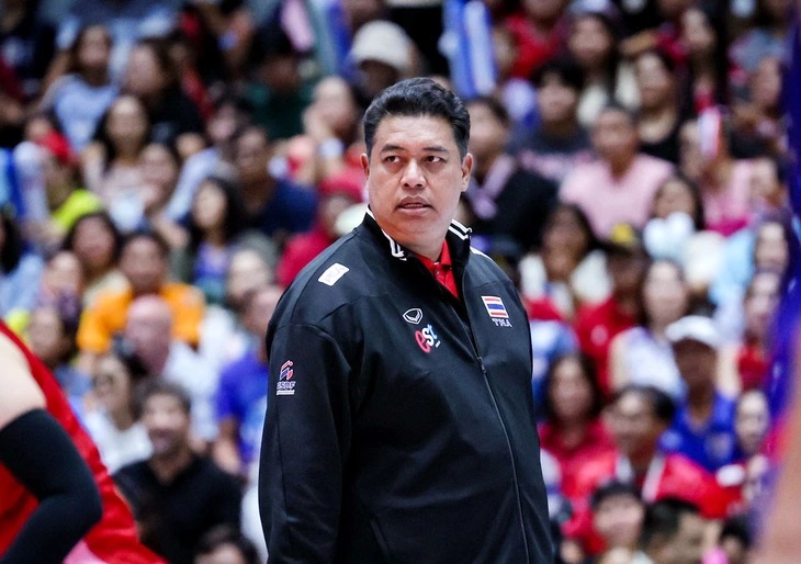 Coach Kiattipong of the Thai women's volleyball team. Photo: Thai Volleyball Federation