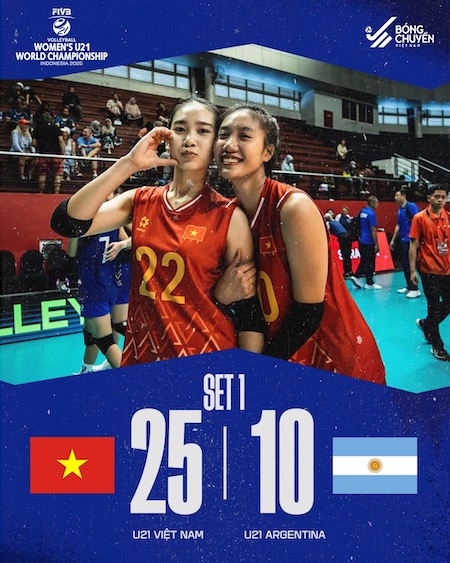 ti so set 1. Anh: Bong chuyen Viet Nam