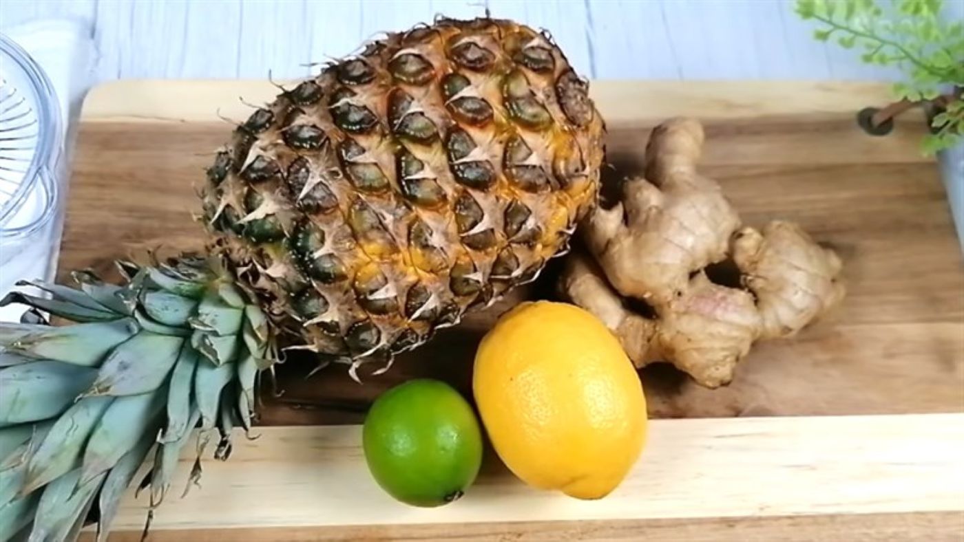 Ginger and pineapple juice is rich in nutrients. Photo: T.L