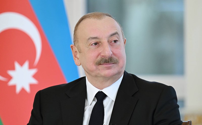 Azerbaijani President Ilham Aliyev on August 10 condemned Russia's airstrikes on Azerbaijani oil and gas facilities in Ukraine. Photo: Azerbaijan's Office of the President