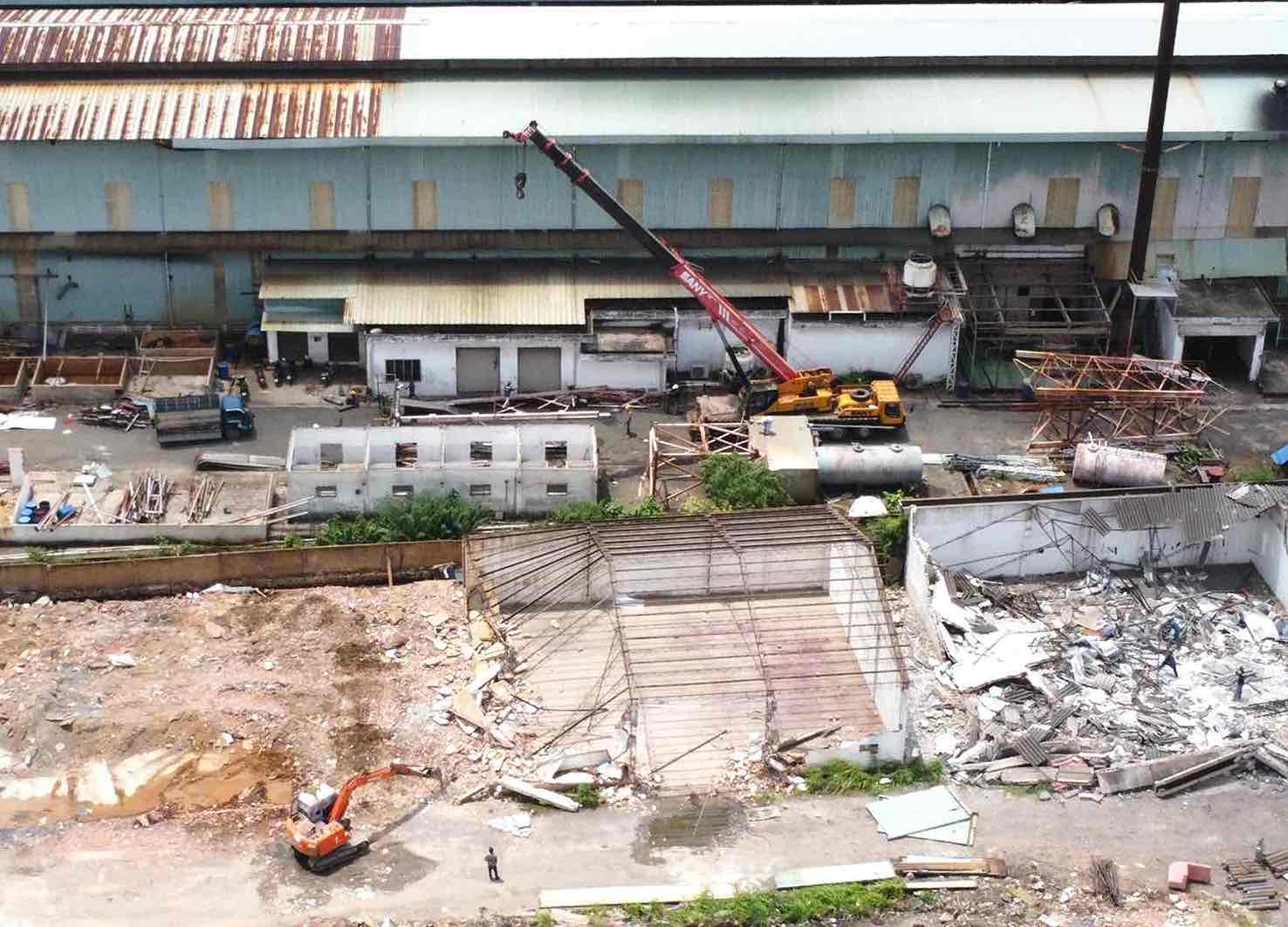 企業は工場を解体して、ドンナイ州のトランビエン区のビエンホア1工業団地から移転します。写真：HAC