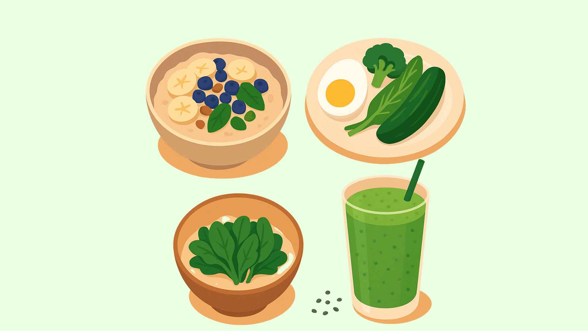 Breakfast menu helps reduce belly fat effectively. Graphic photo: Thai Anh
