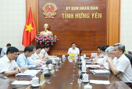The Standing Committee of the Party Committee of the Hung Yen Provincial People's Committee discussed many key contents in 2025. Photo: Hung Yen Provincial Portal