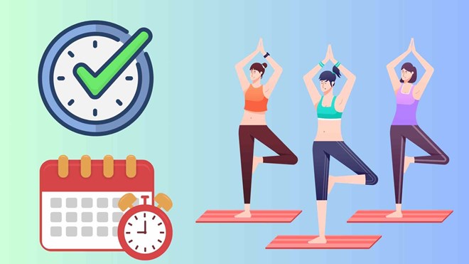 毎日ヨガに時間を費やすことは、主婦がストレスを解消するのに役立ちます。イラスト:トゥイ・ズオン