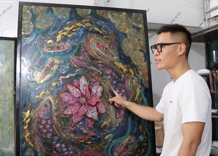 Hoa si 9x Chu Nhat Quang. Anh: Nguyen Linh