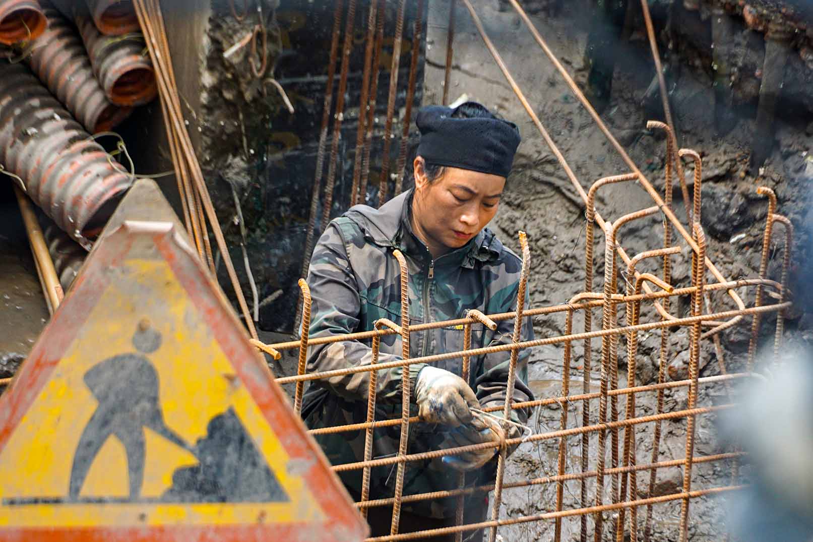 Hang muc cau vuot tai day bat dau duoc trien khai tu thang 5.2025. Anh: Huu Vu