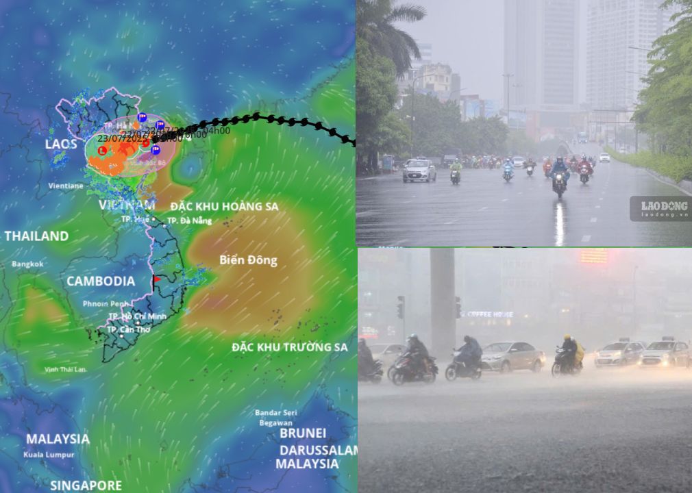 Forecast of heavy rain, storms, and tropical depressions in the next month