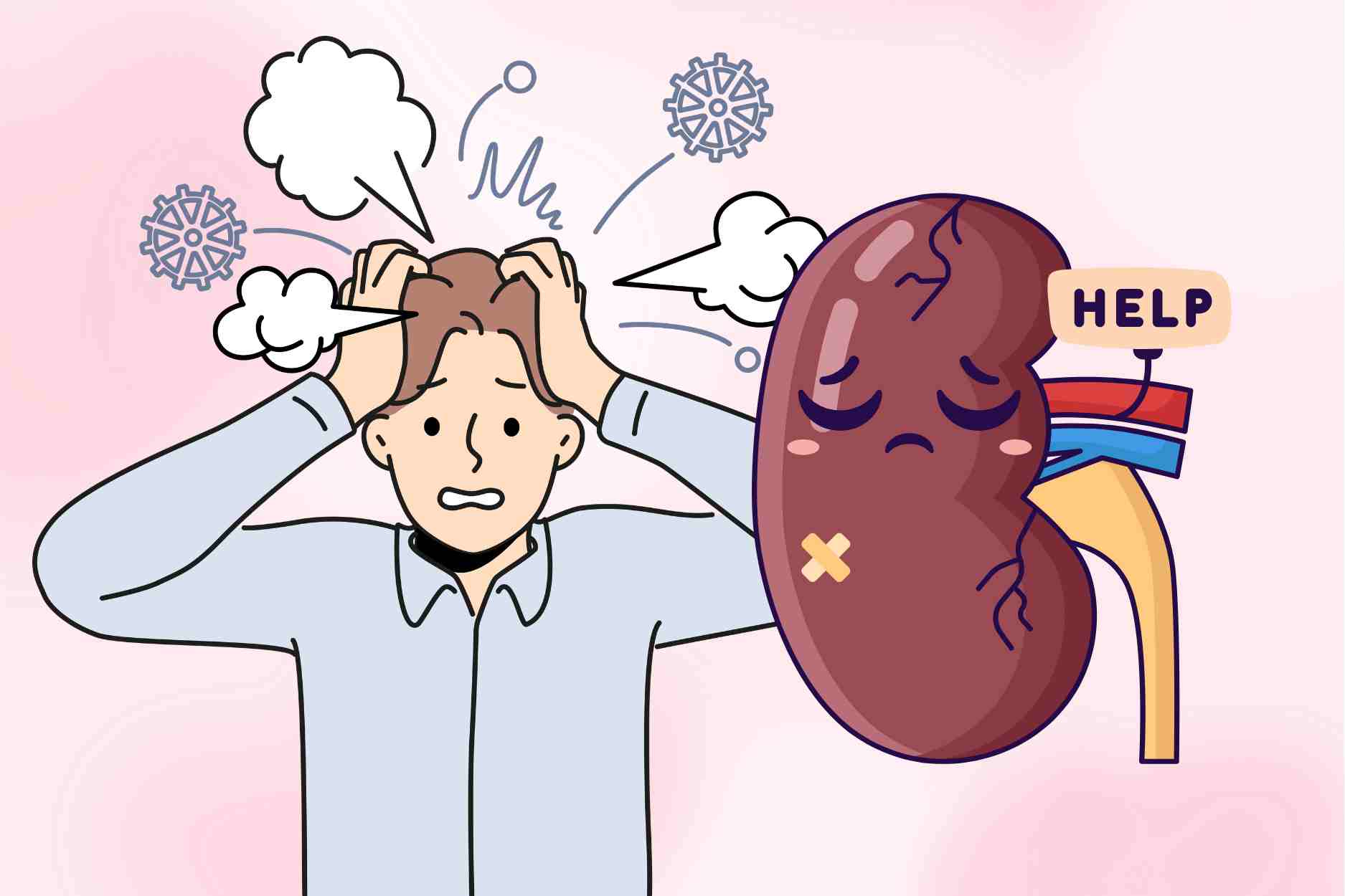 Reasons why stress and insomnia affect kidney health