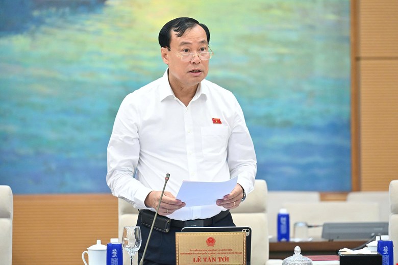 Chu nhiem Uy ban Quoc phong, An ninh va Doi ngoai Le Tan Toi. Anh: Quochoi.vn