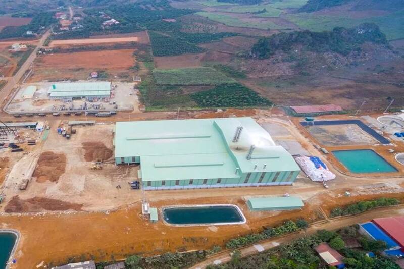 Mai Son Industrial Park, Chieng Mung Commune, Son La Province has 2 major projects being urgently completed to celebrate the Son La Provincial Party Congress. Photo: Truong Son