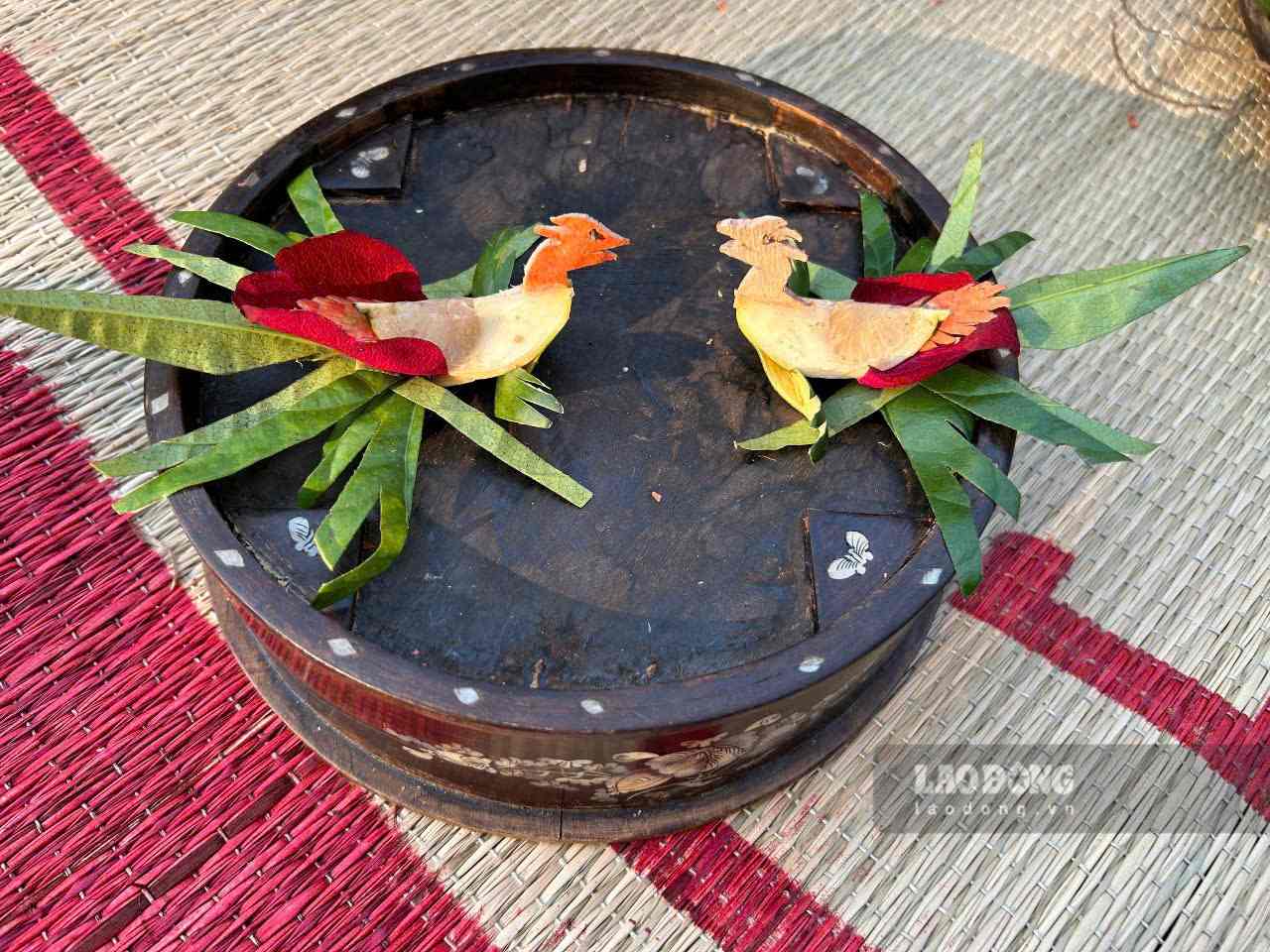 Trau tem canh phuong la net van hoa doc dao cua nguoi Quan ho Bac Ninh. Anh: Duong Thang