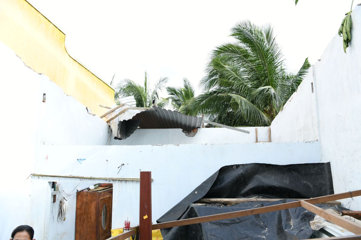 A house of a resident was torn.