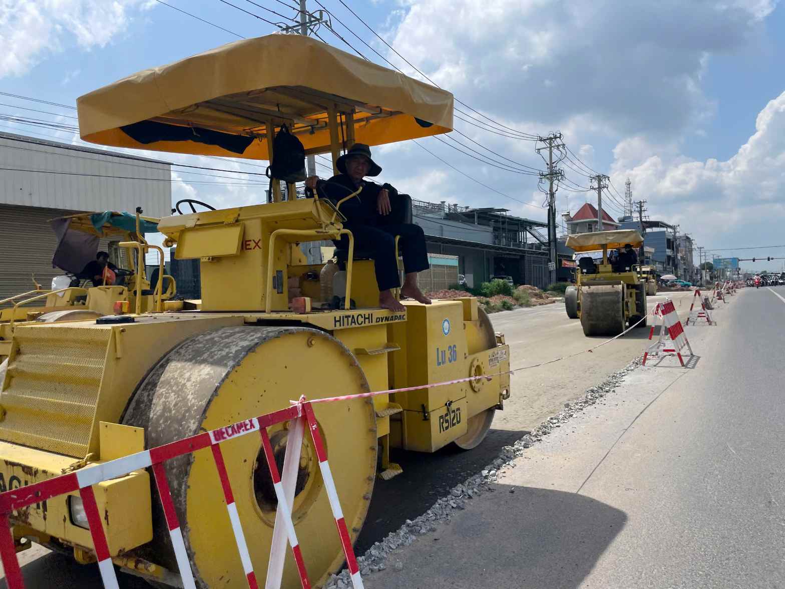 Construction site of the project to upgrade and expand National Highway 13 through Binh Duong province. Photo: Dinh Trong