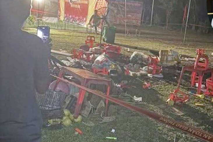 Scene de l'accident. Photo : Van Duc