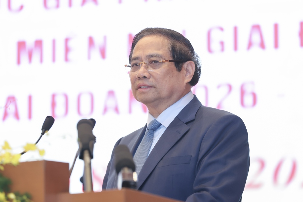 Prime Minister Pham Minh Chinh clearly stated key tasks and solutions in the coming time to develop ethnic minority and mountainous areas. Photo: Hai Nguyen