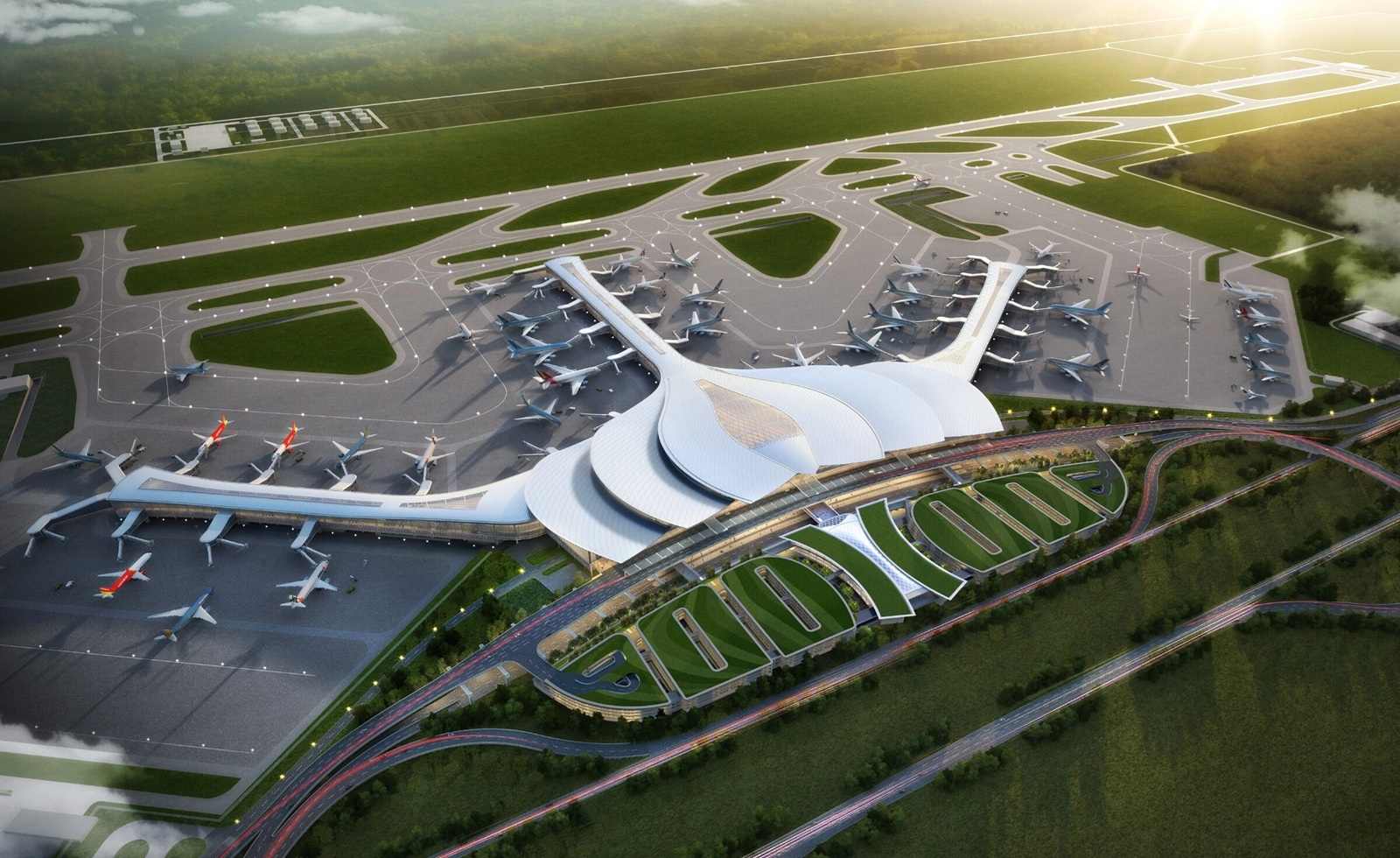 The appearance of Long Thanh airport in the future. Photo: ACV