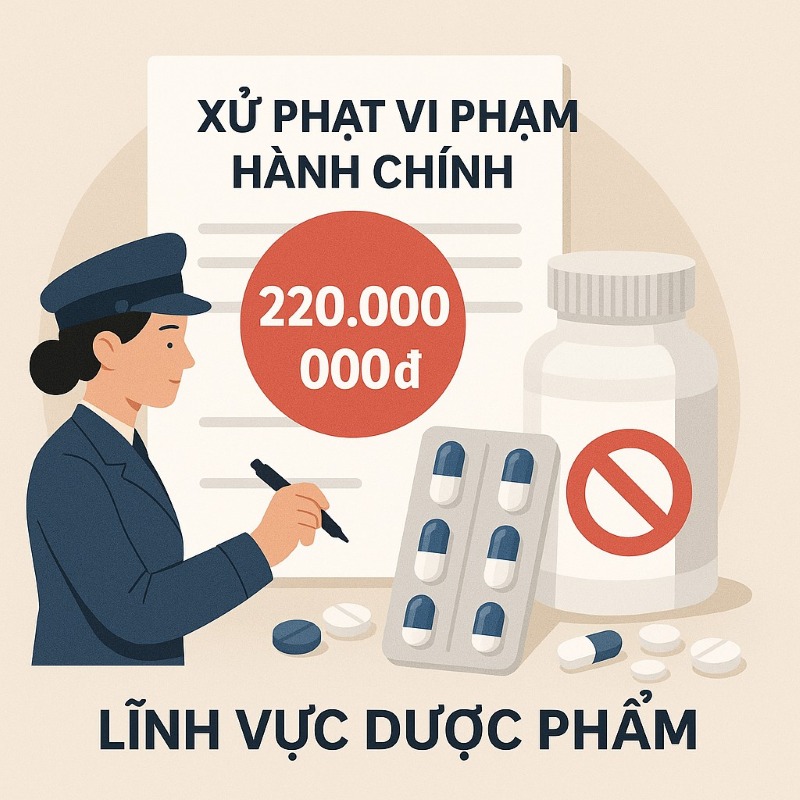  Đà Nẵng phạt 220 triệu đồng công ty dược không đủ điều kiện kinh doanh. Ảnh minh họa AI

