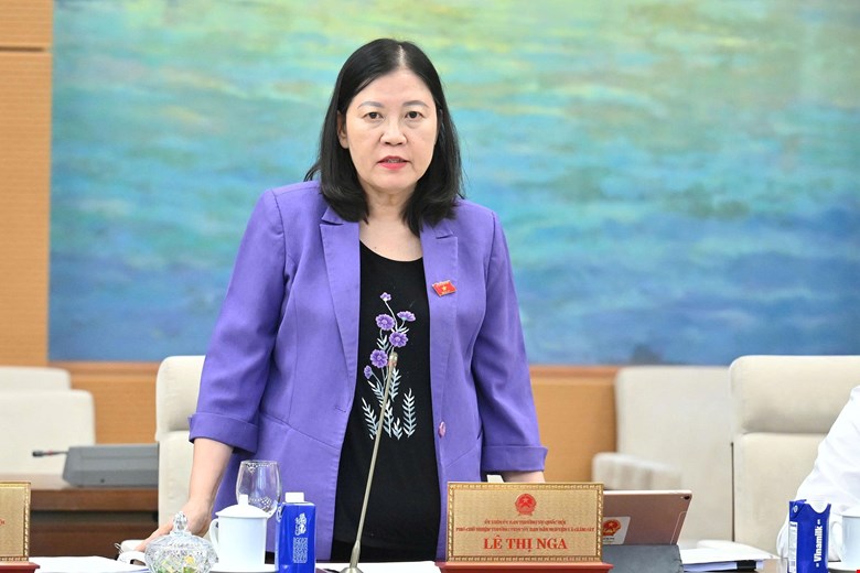 Pho Chu nhiem thuong truc Uy ban Dan nguyen va Giam sat Le Thi Nga. Anh: Quochoi.vn