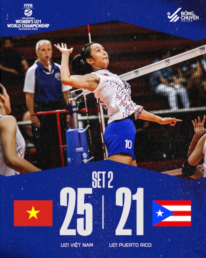 Ti so set 2. Anh: Bong chuyen Viet Nam